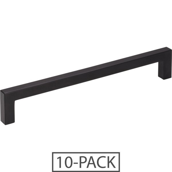 Elements By Hardware Resources 160 mm Center-to-Center Matte Black Square Stanton Cabinet Bar Pull,  625-160MB-10